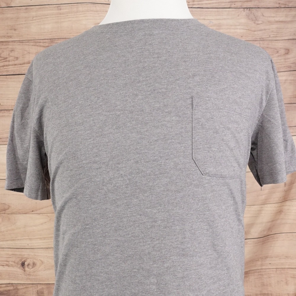 RicherPoorer Shirt Mens Medium Gray 100% Pima Cotton Pocket Tee T-Shirt Soft
